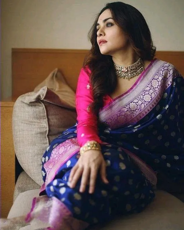 NAVY_BLUE_PURE_BANARASI_SAREE